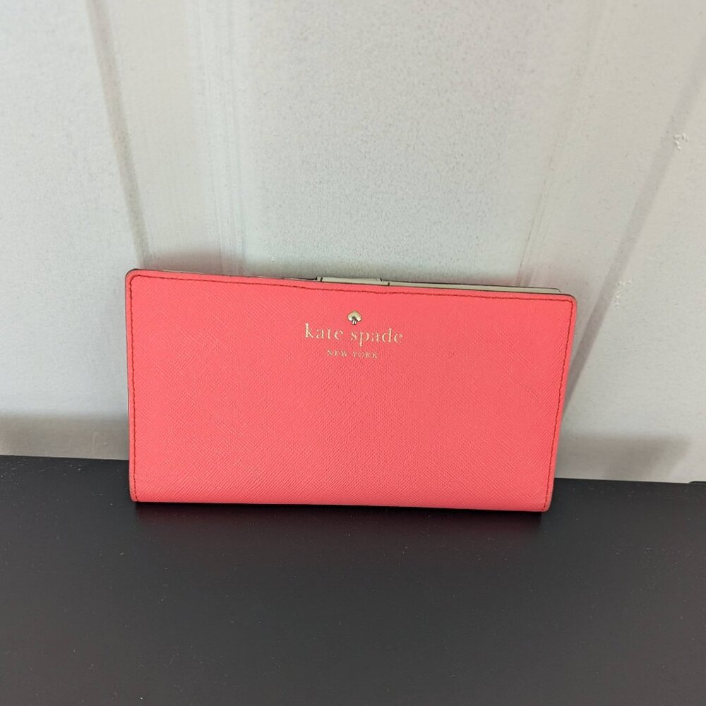 Kate spade Morgan bright pink bifold wallet